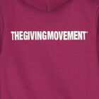 Burgundy Logo Hooded Zip Up Top, 1, hi-res