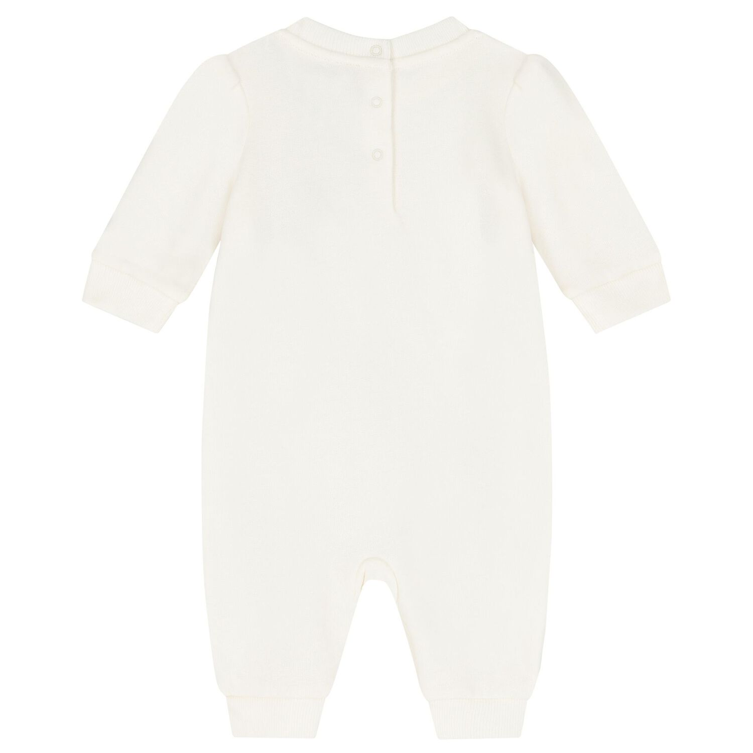 Baby Girls Ivory Polo Bear Romper, 1, hi-res