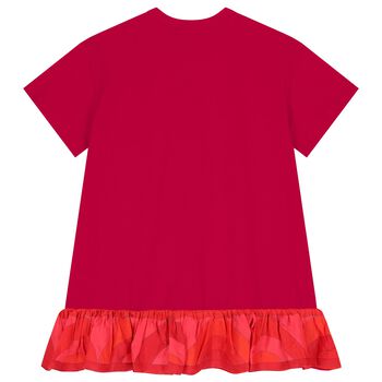 Girls Red Logo Dress