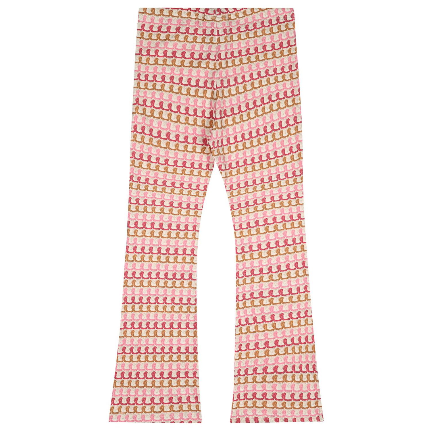 Girls Pink Flower Leggings Set, 3, hi-res