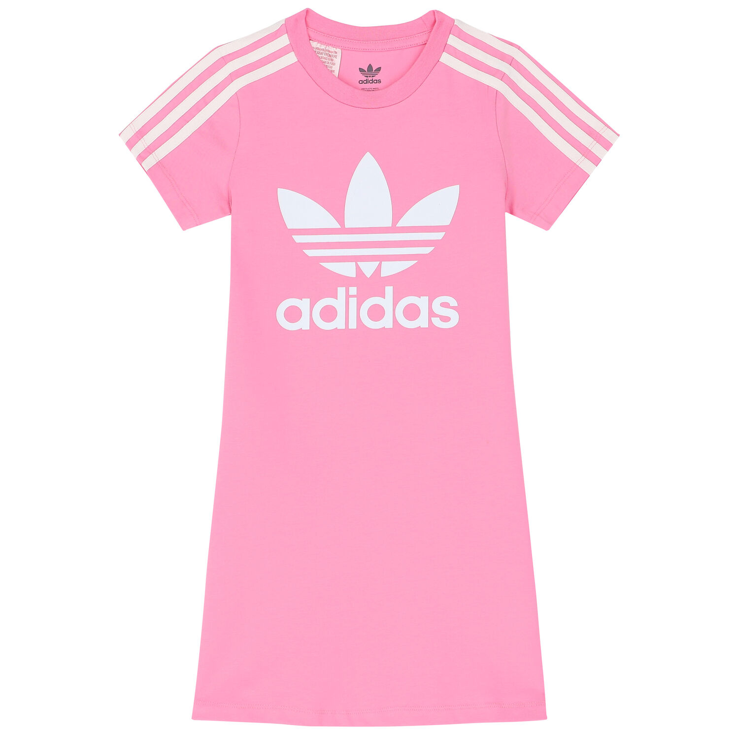 Girls Pink Logo Dress, 1, hi-res