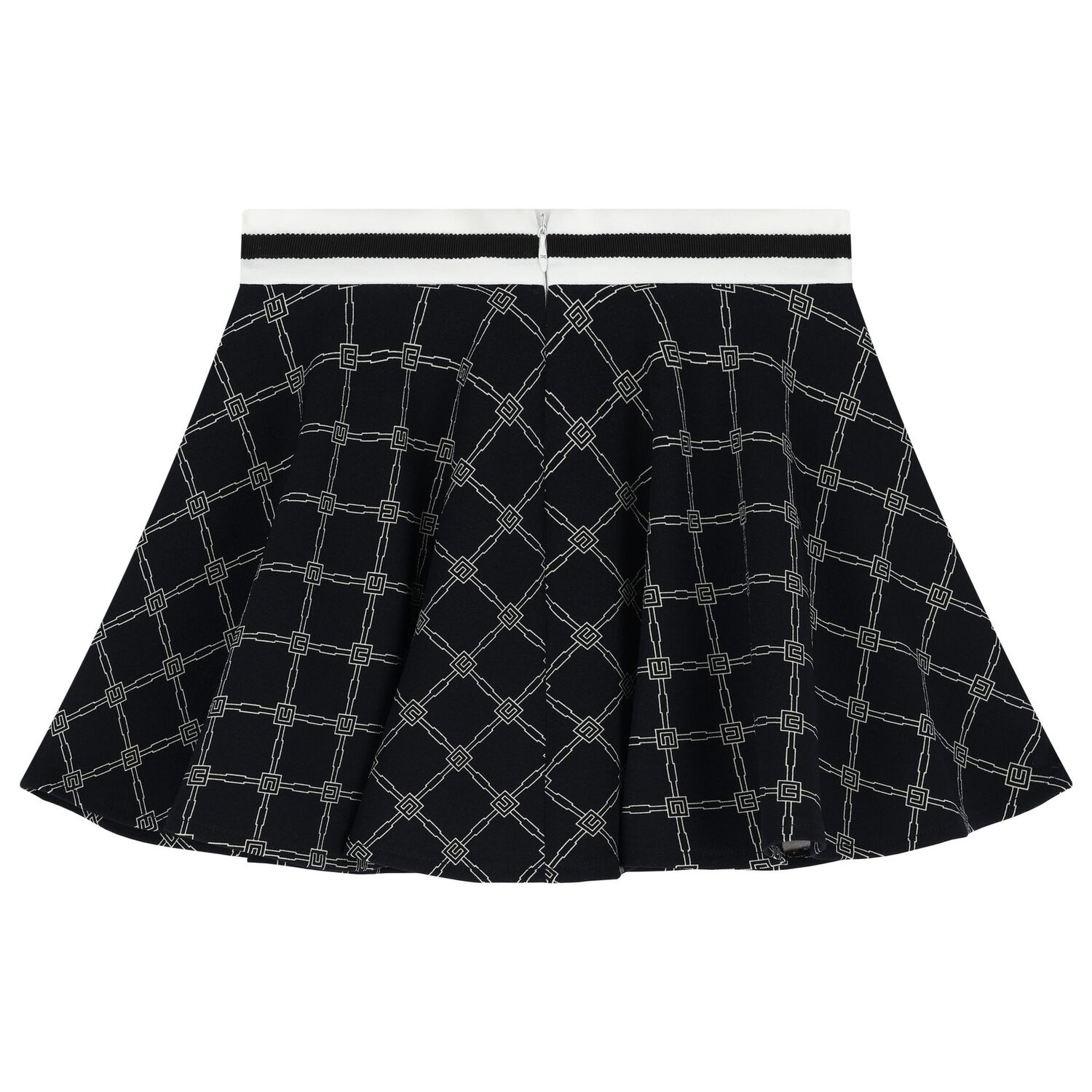 Girls Navy Blue Logo Skirt, 1, hi-res