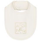 Ivory & Gold Logo Baygrow, Hat & Bib Gift Set, 1, hi-res