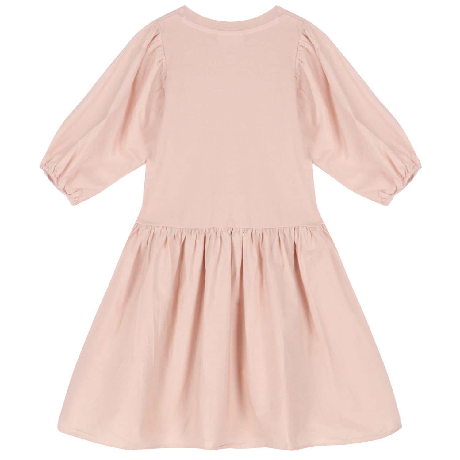 Girls Pink Flared Dress, 1, hi-res