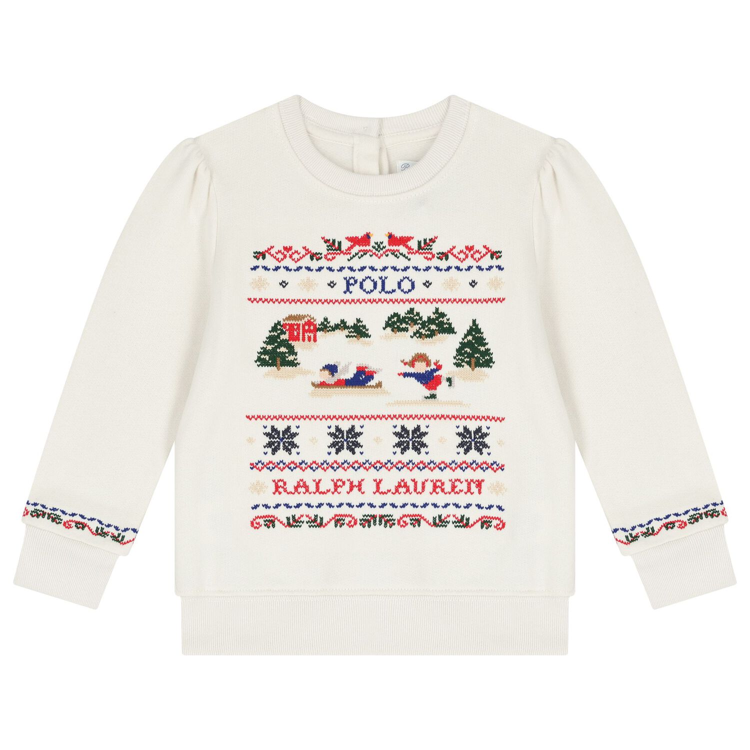 Baby Girls Ivory Festive Tracksuit, 1, hi-res image number null