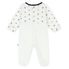 White Logo Babygrow, 1, hi-res