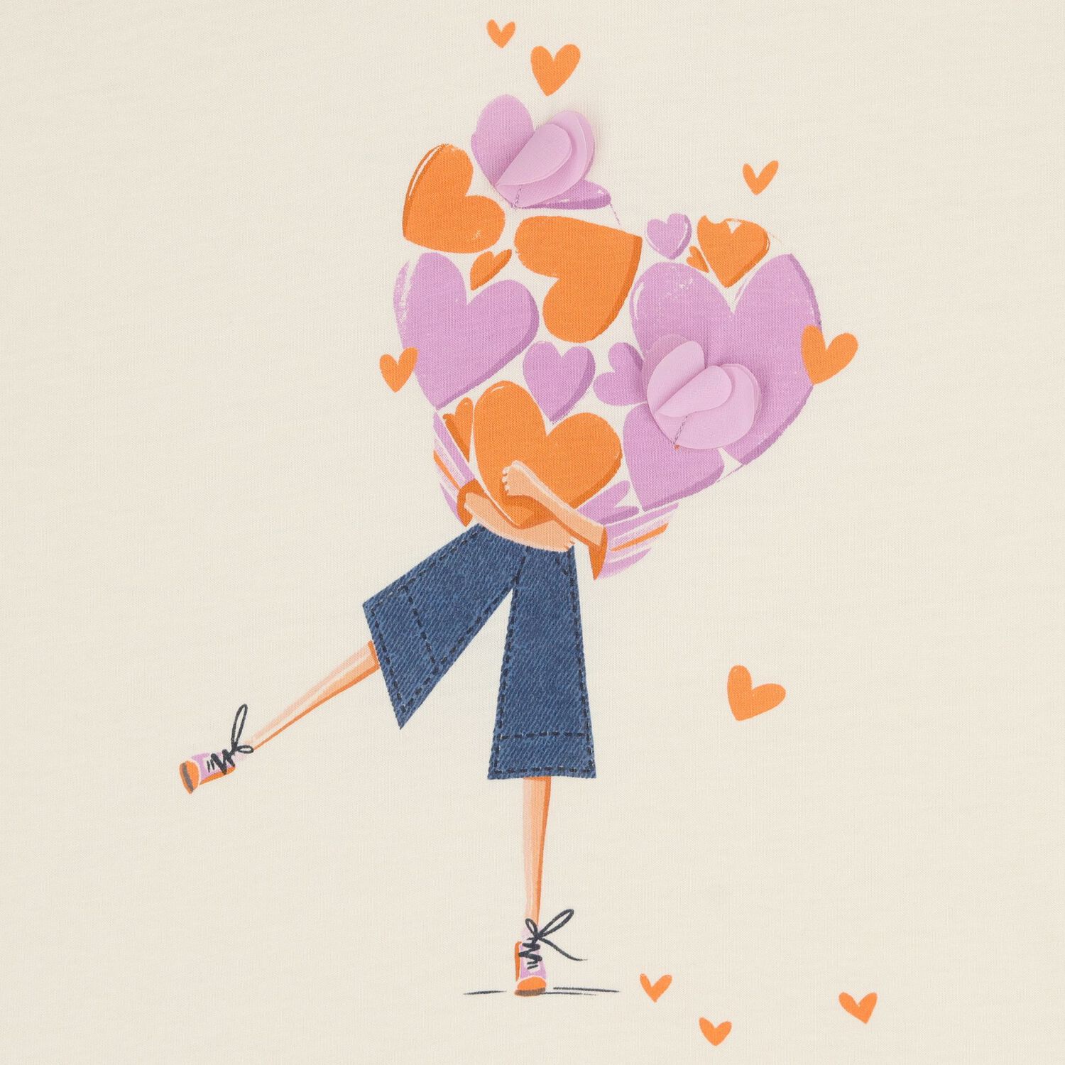 Girls Ivory & Purple Leggings Set, 2, hi-res