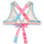 Girls Multi-Coloured Embroidered Bikini, 2, hi-res