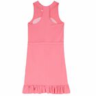 Girls Coral Pink Logo Dress, 1, hi-res