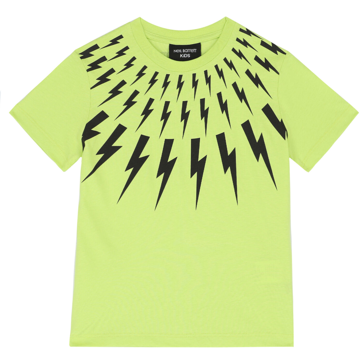 Boys Neon Green Thunderbolt T-Shirt, 1, hi-res