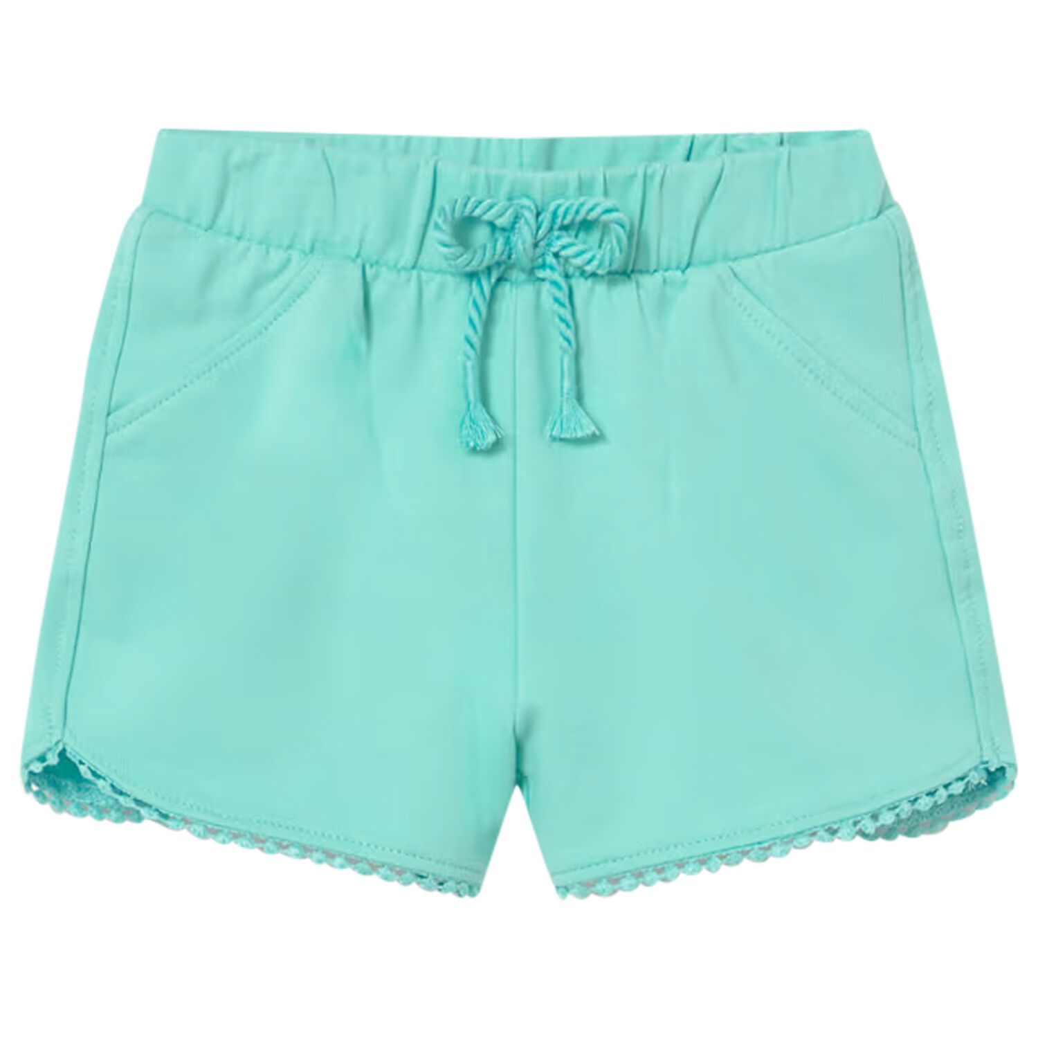 Younger Girls Aqua Shorts, 5, hi-res