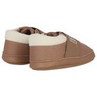 Baby Boys Beige Logo Canvas Pre Walker Shoes, 1, hi-res