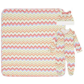 Multi-Coloured Zig Zag Babygrow Gift Set 