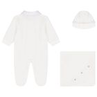 Baby Boys White Babygrow Gift Set, 2, hi-res