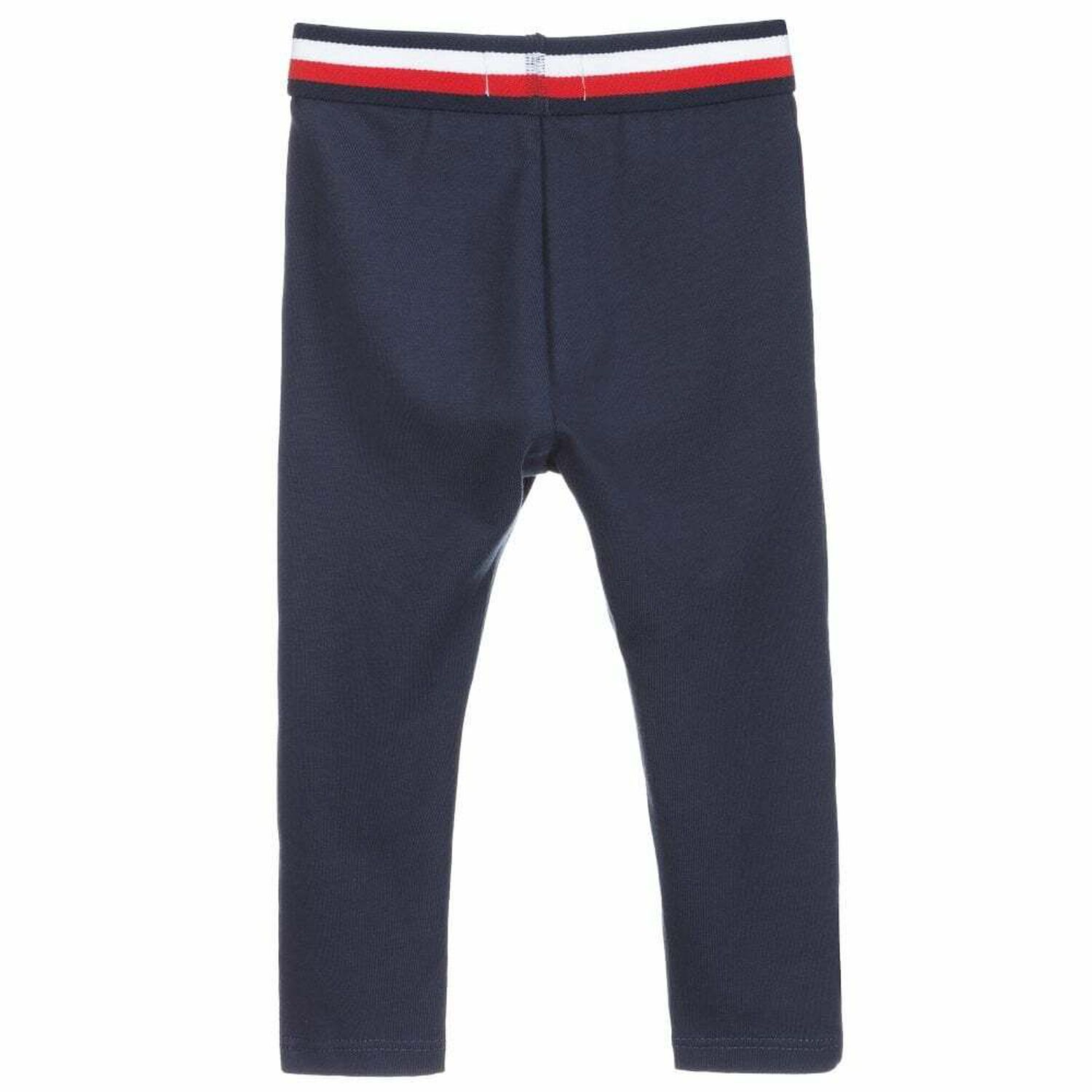 Baby Girls Navy Logo Leggings, 1, hi-res
