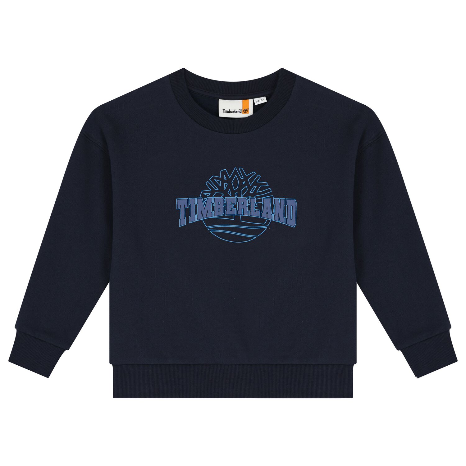 Boys Navy Blue Logo Sweatshirt, 1, hi-res