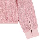 Girls Metallic Pink Sequin Skirt Set, 1, hi-res