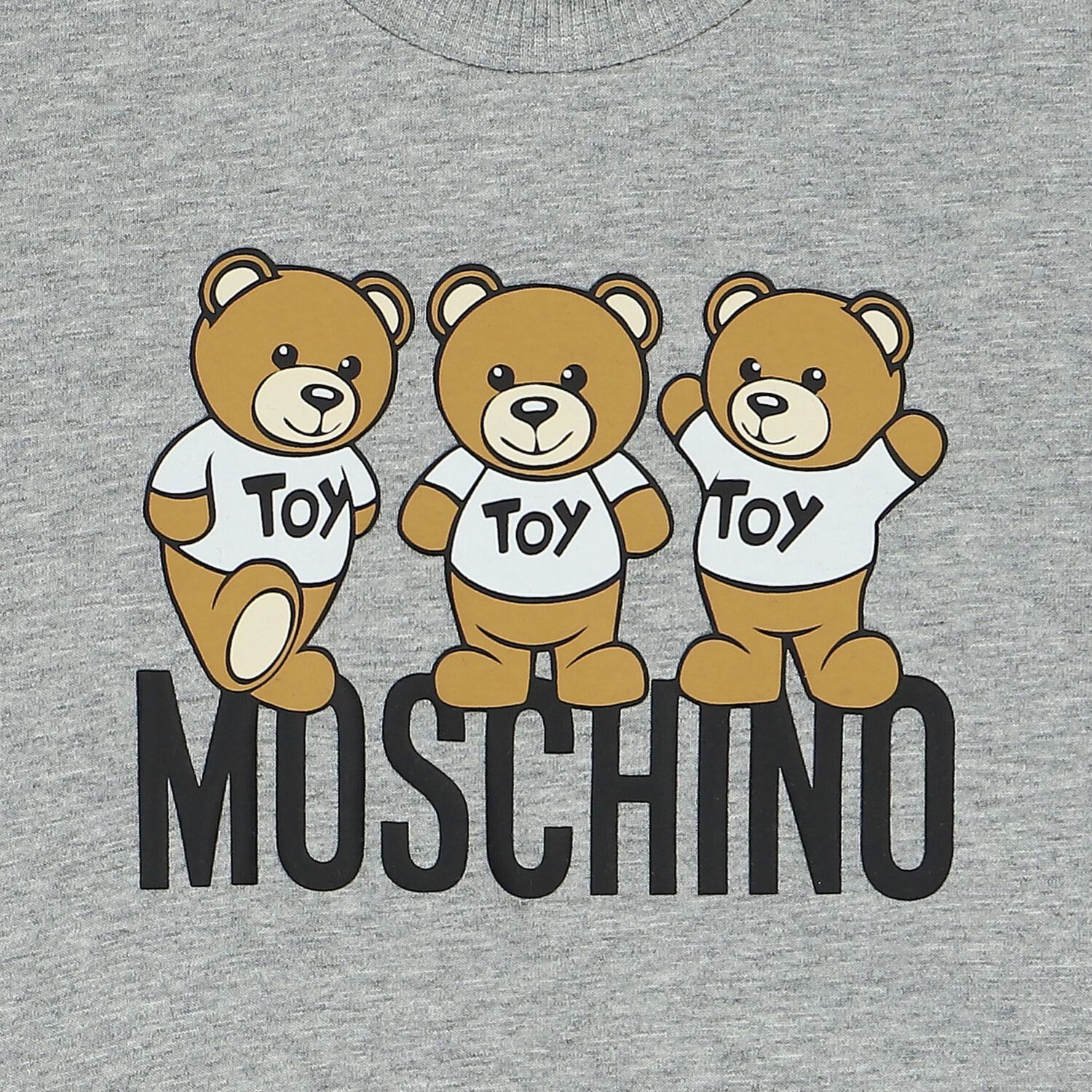 Grey Teddy Bear Logo T-Shirt, 1, hi-res