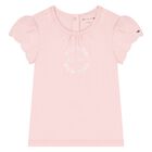 Younger Girls Pink Logo T-Shirt, 1, hi-res