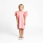 Girls Pink Tulle Dress, 3, hi-res