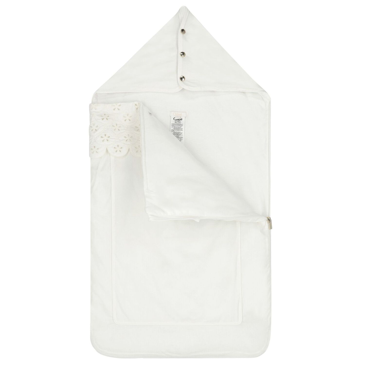 Baby Girls Ivory Logo Baby Nest, 1, hi-res