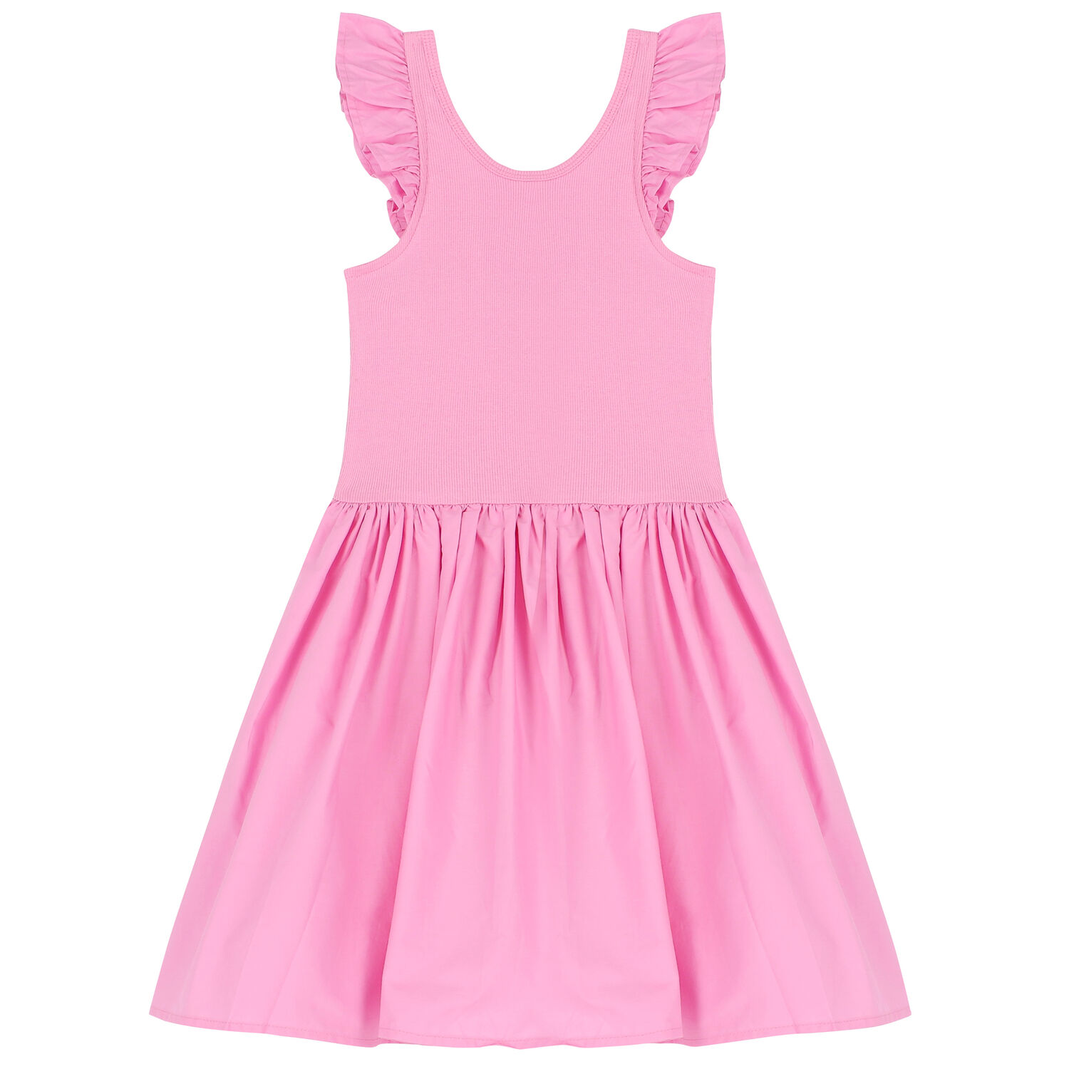Girls Pink Ruffled Dress, 1, hi-res image number null