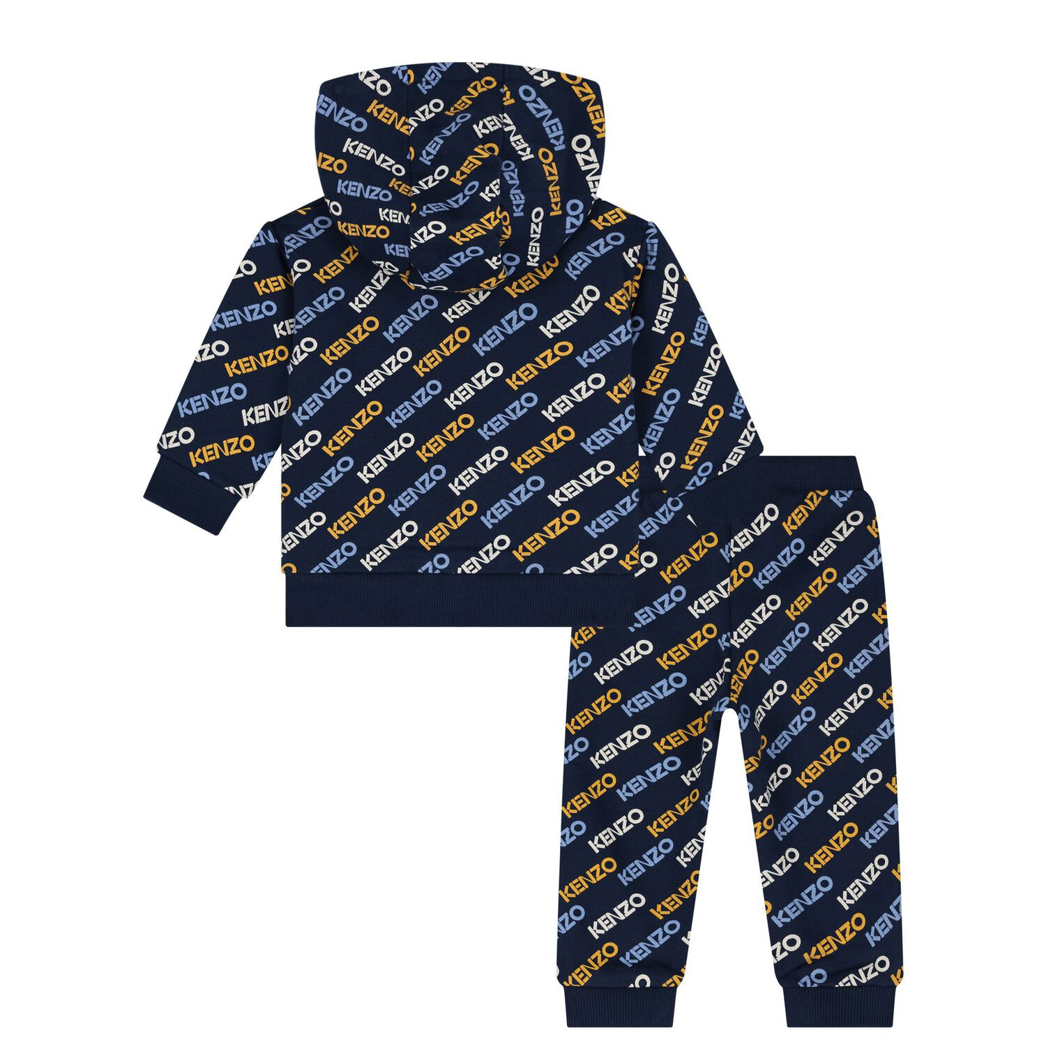 Younger Boys Navy Blue Logo Tracksuit, 1, hi-res image number null
