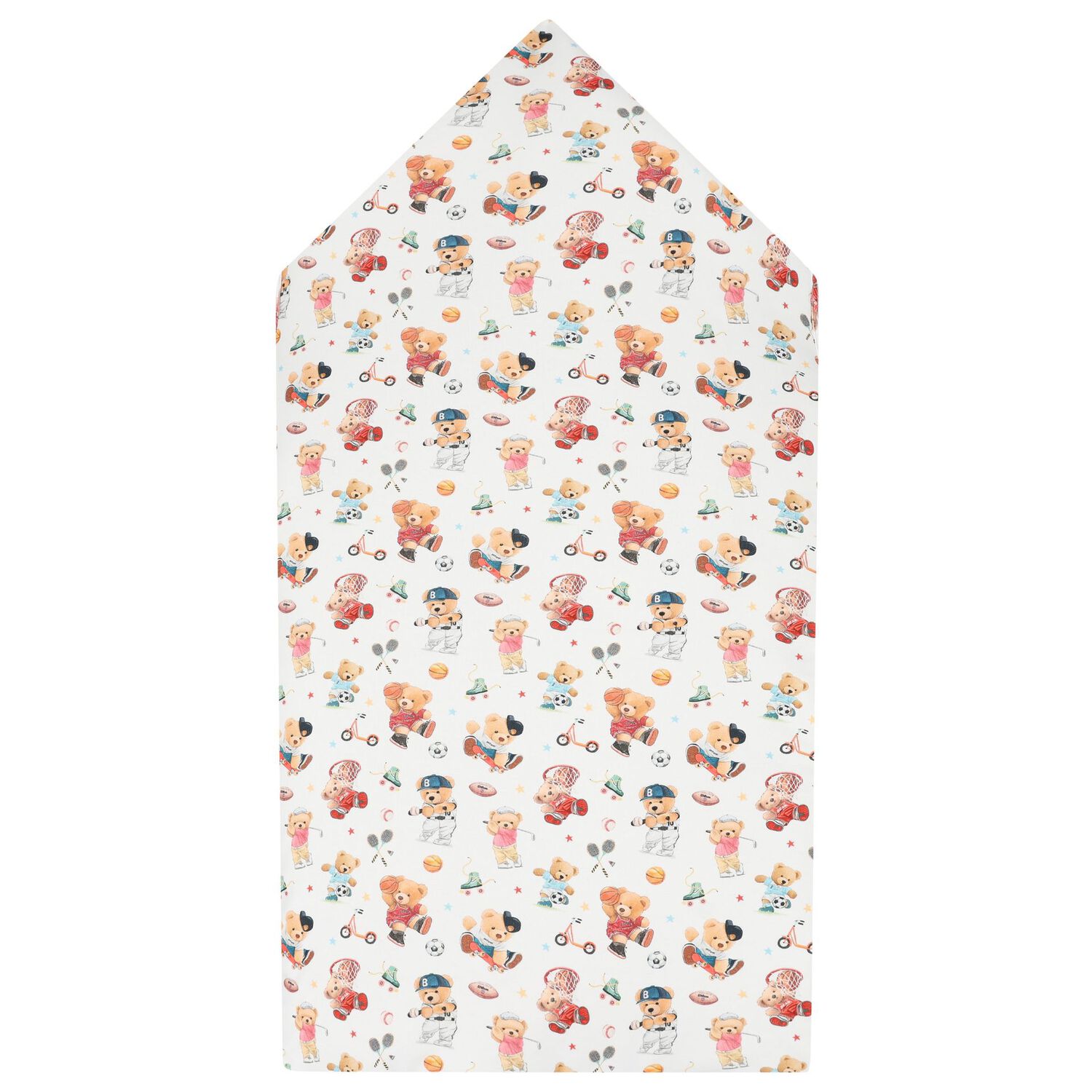 Baby Boys White Playful Bear Nest, 1, hi-res