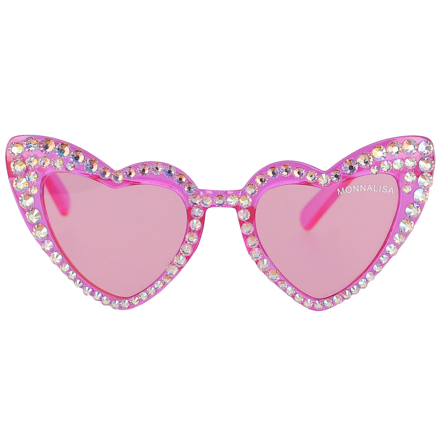 Girls Pink Heart Sunglasses, 1, hi-res