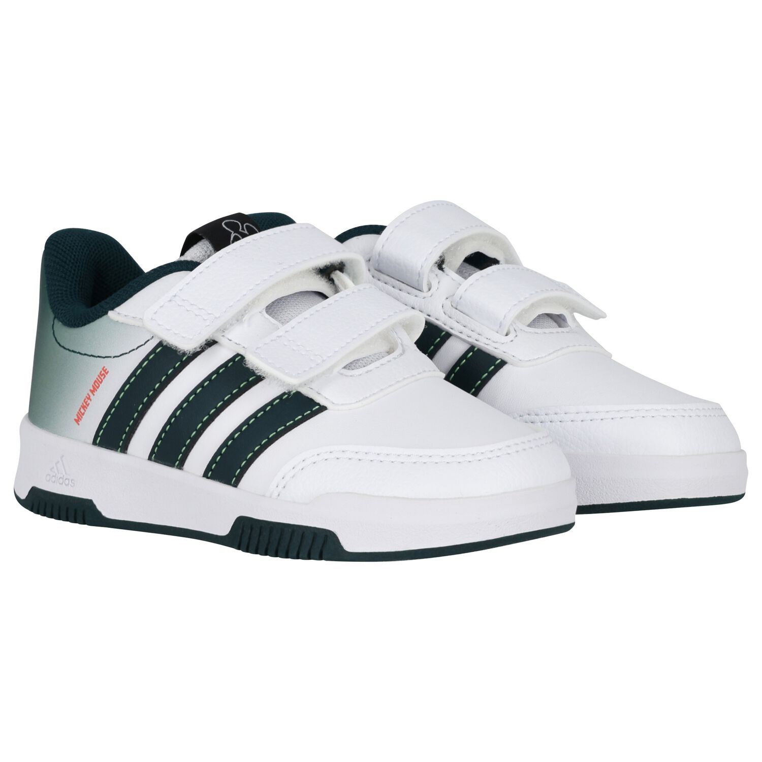 Boys Disney White & Green Logo Trainers, 1, hi-res