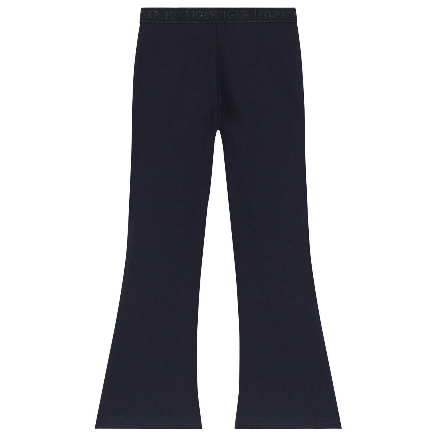 Girls Navy Blue Logo Leggings, 1, hi-res