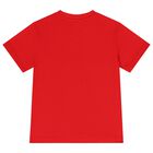 Boys Red Logo T-Shirt, 4, hi-res
