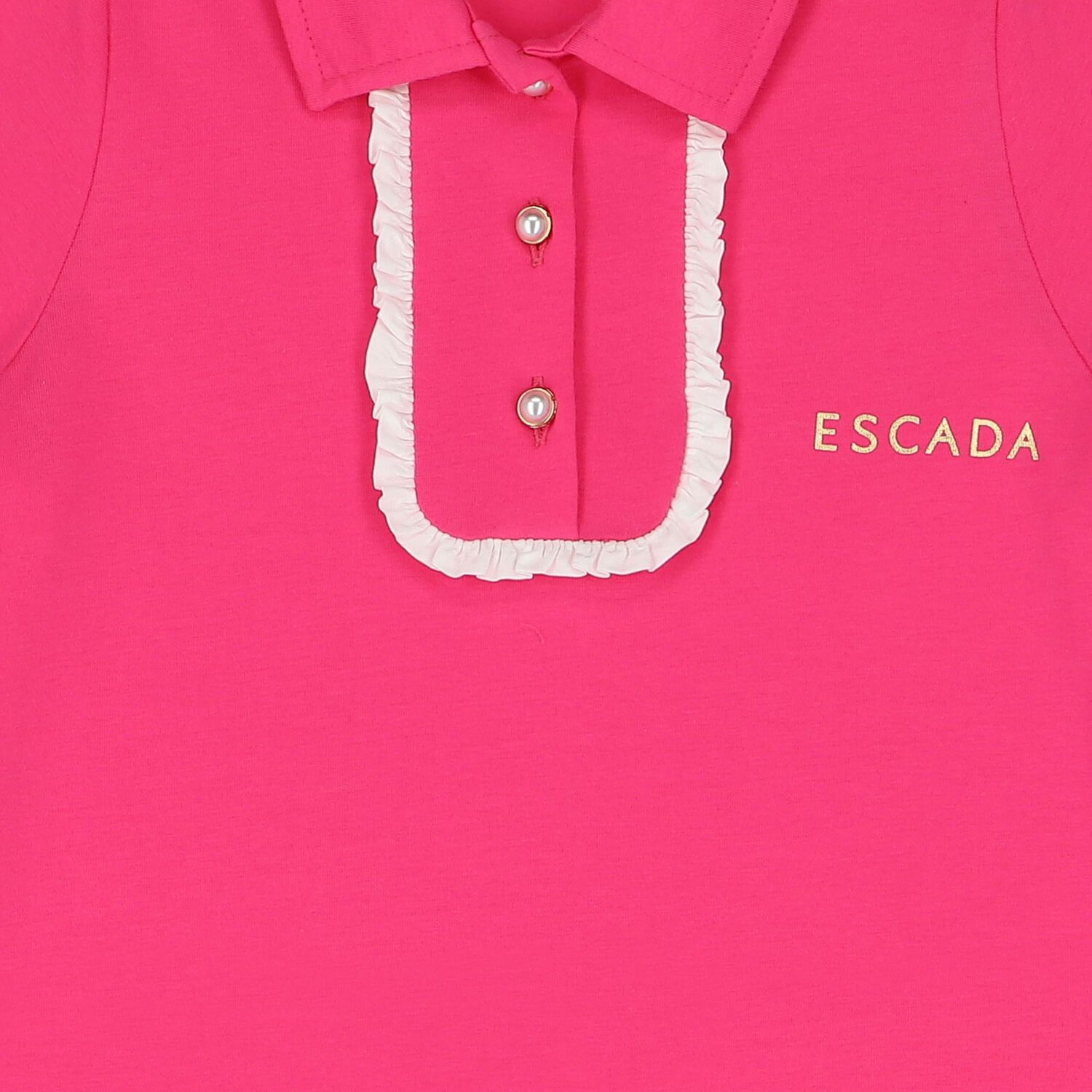 Girls Pink Logo Polo Dress, 1, hi-res image number null