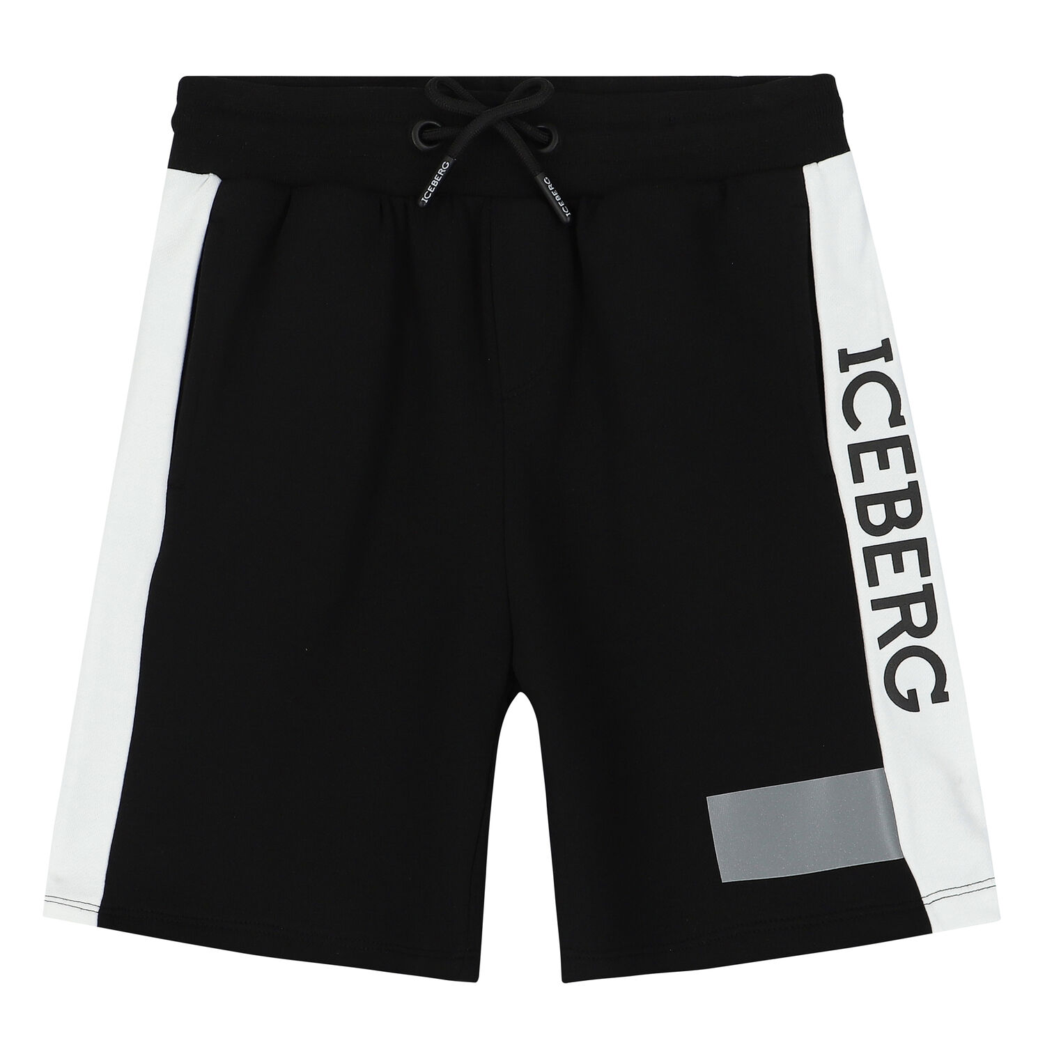 Boys Black Logo Shorts, 1, hi-res image number null
