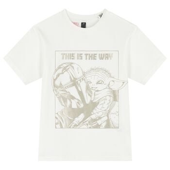 Boys Ivory Logo Star Wars T-Shirt