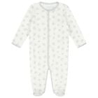 Baby Boys White Polo Bear Babygrow, 1, hi-res