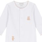 White & Beige Teddy Bear Time Babygrow Set, 1, hi-res