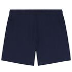 Boys Grey & Navy Blue Logo Shorts Set, 2, hi-res