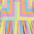 Girls Multi-Colored Striped Dress, 1, hi-res