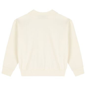 Girls Ivory Polo Bear Sweatshirt
