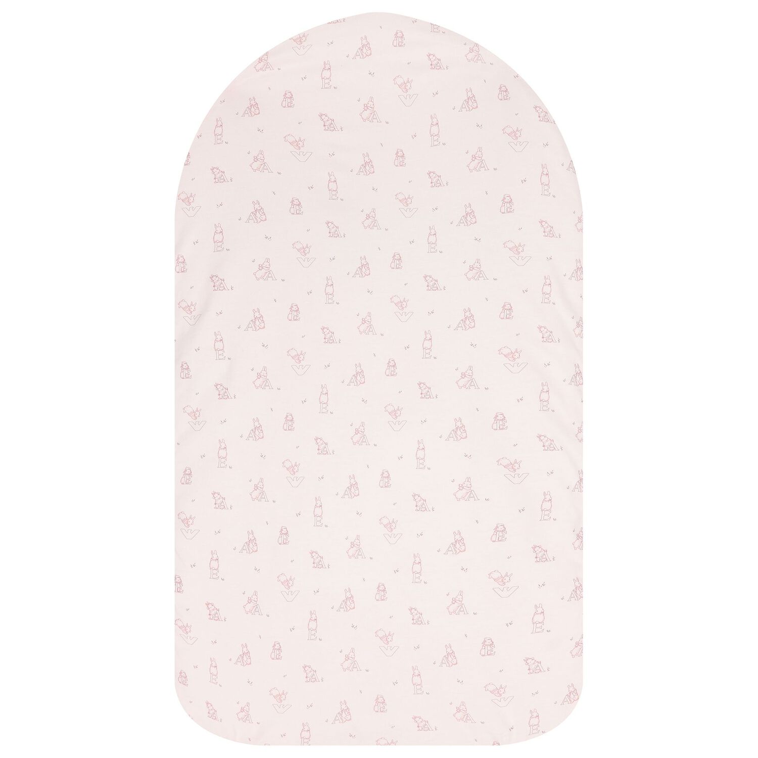 Baby Girls Pink Alphabet & Bunny Nest, 1, hi-res