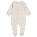 Baby Boys Beige Elephant Babygrow Set, 2, hi-res