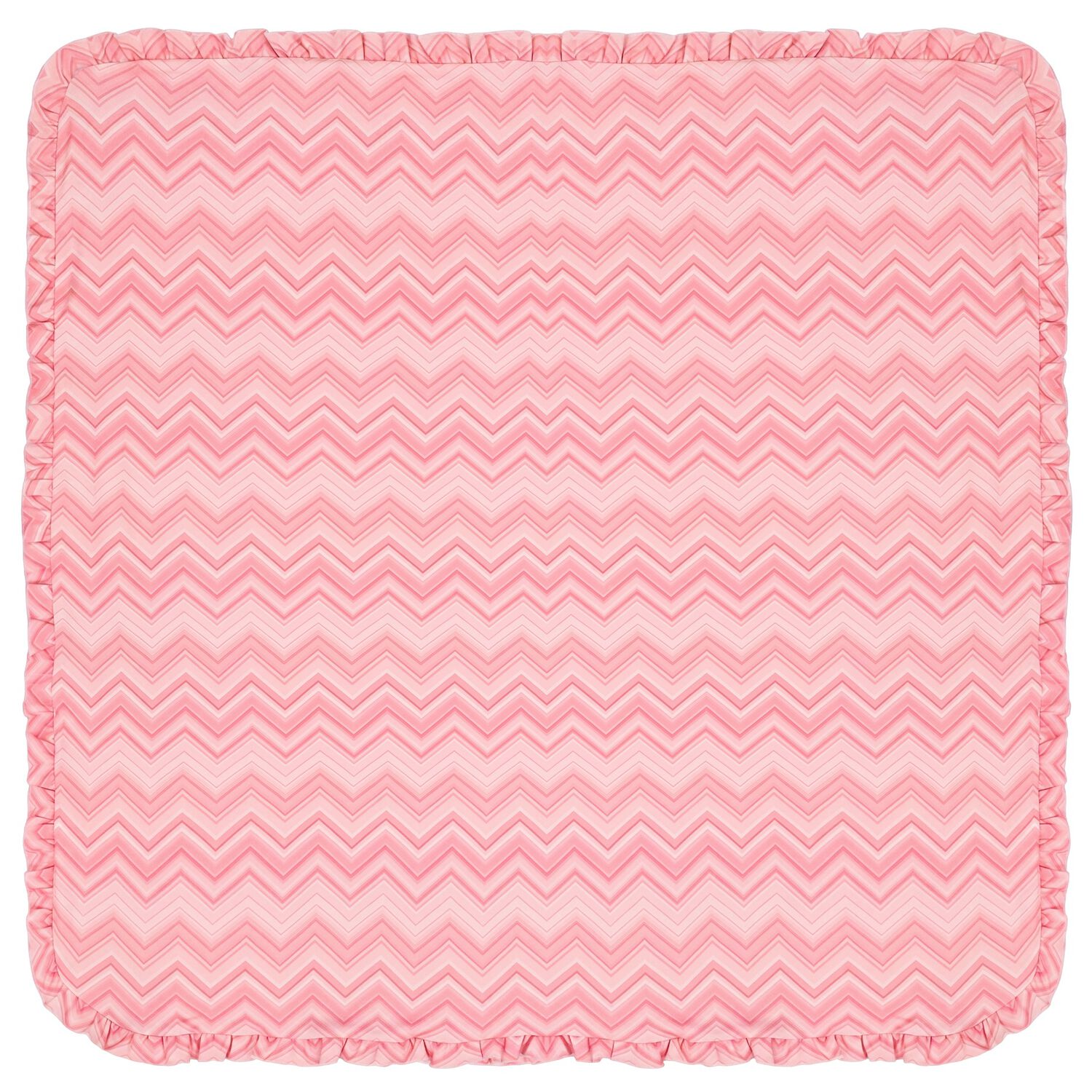 Baby Girls Pink Poudra Zig Zag Blanket, 1, hi-res