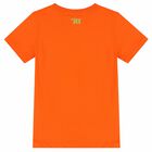 Boys Orange Logo T-Shirt, 1, hi-res
