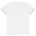 Baby Boys Beige & White Dungaree Set, 1, hi-res