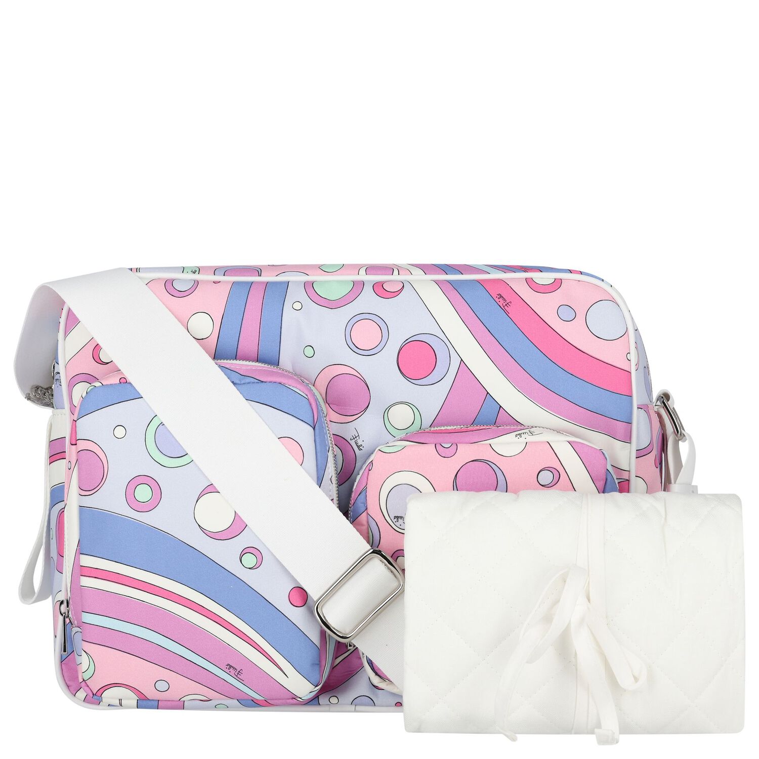 Baby Girls Pink & Lilac Fontane Changing Bag, 2, hi-res