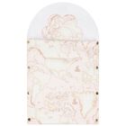 Baby Girls White & Pink Geo Map Baby Nest, 1, hi-res