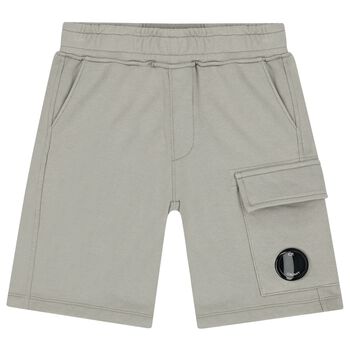 Boys Grey Logo Shorts