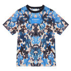 Boys Blue Logo Cotton T-Shirt, 1, hi-res