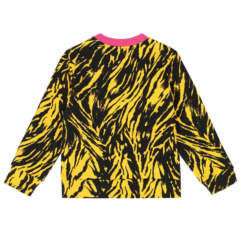 Girls Yellow Logo Sweatshirt, 1, hi-res image number null